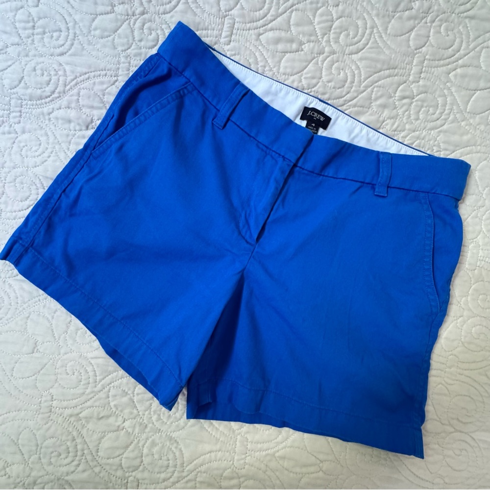 J. Crew Women's Chino Blue Shorts
